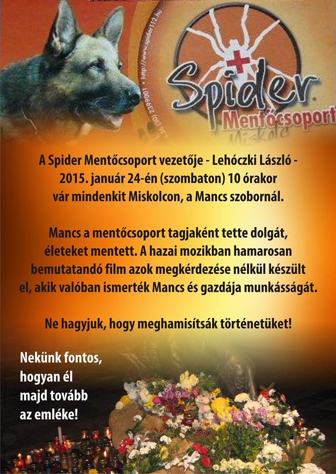 Viták a Mancs-film körül - Mancs megemlékezés