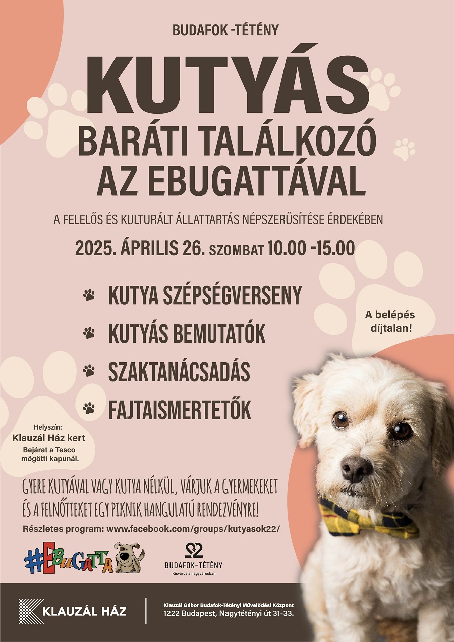 2. Budafok-Tétény kutyás baráti találkozó az Ebugattával! Információk!